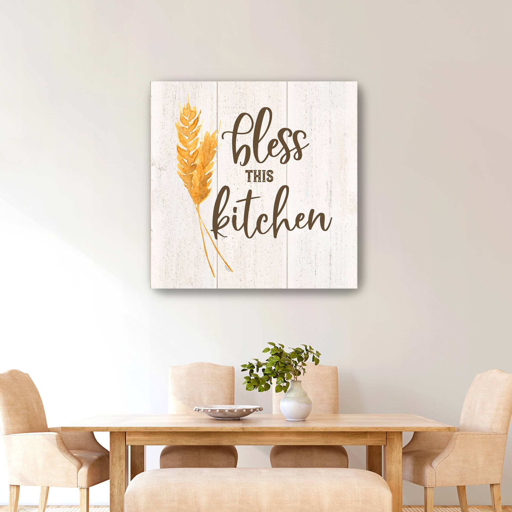 Farm Life I Bless This Kitchen Canvas Giclee